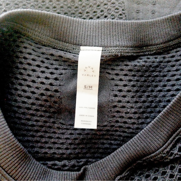 Varley Harvey Black Mesh Back Sleeveless Tank Top Athleisure S/M - Picture 10 of 10